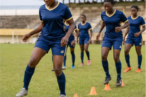 Match de football féminin