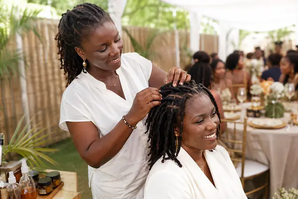 Démonstration de coiffure